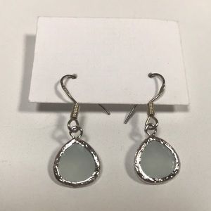 Ice Blue Crystal Earrings